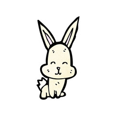 Fototapeta na wymiar cartoon little rabbit