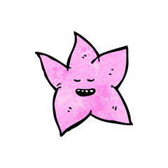 pink star cartoon character