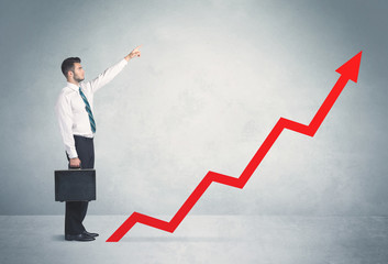 Climbing on red graph arrow