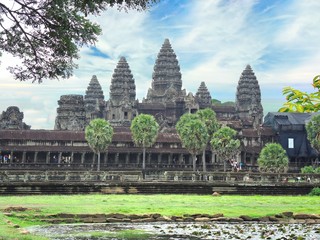 Angkor Wat of UNESCO's world heritage in Siem Reap, Cambodia