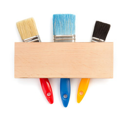 paintbrush isolated on white