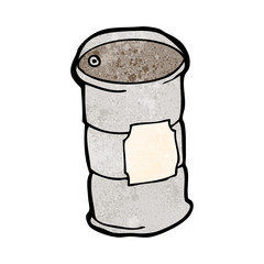 cartoon oil barrel