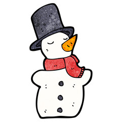 cartoon snowman