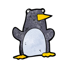 funny cartoon penguin