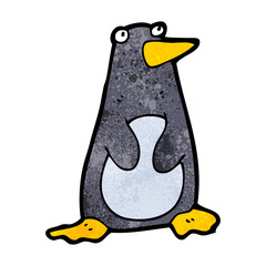 funny cartoon penguin