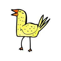 funny cartoon bird