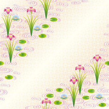 5 Best 波紋 池 菖蒲 模様 Images Stock Photos Vectors Adobe Stock