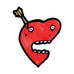 funny cartoon heart