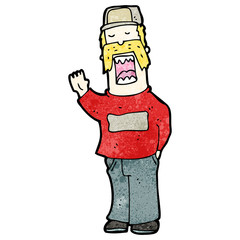 cartoon arrogant man