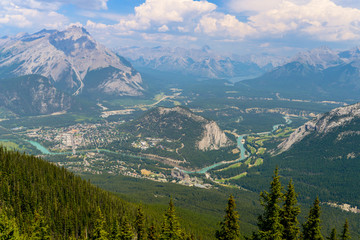 mountains panorama view