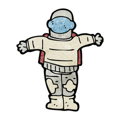 cartoon astronaut