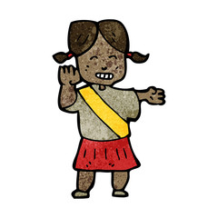 cartoon girl guide