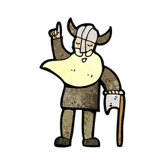 cartoon viking man