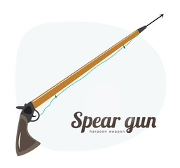 Spear gun harpoon weapon - obrazy, fototapety, plakaty