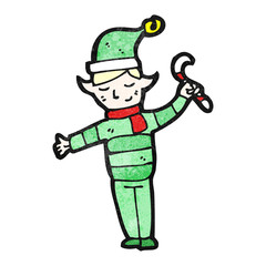 cartoon christmas elf