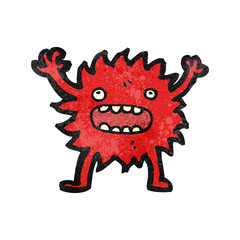 cartoon little furry monster