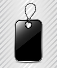 Vector black tag