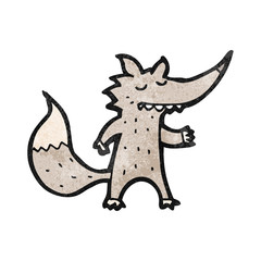 cartoon wolf