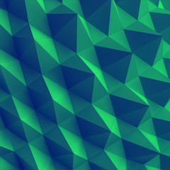 Abstract geometric polygonal background. 3d vector illustration.