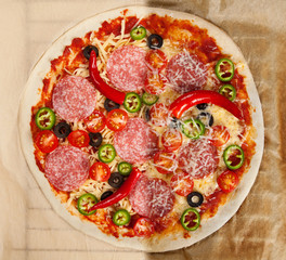 Delicious home made pizza