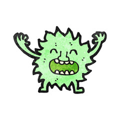 cartoon furry little monster