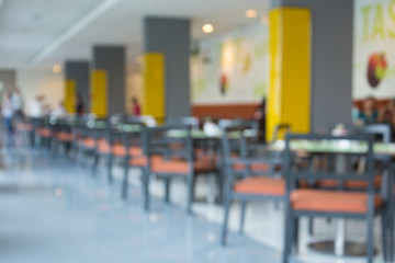 Blurred restaurant area  for  background