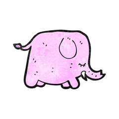 cartoon pink elephant