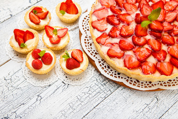 Homemade Strawberry cake