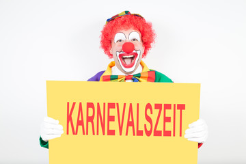 Obraz na płótnie Canvas karnevalszeit mit Clown