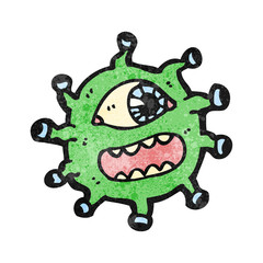 cartoon alien monster