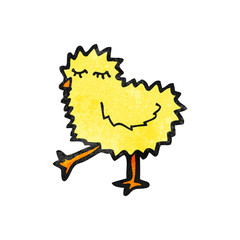 cartoon fluffy chick