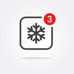 Snow Notification Icon