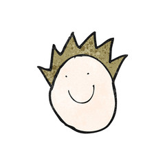 child's drawing of a happy boy's face