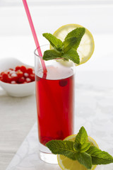 Schizandra chinensis drink. Summer drink.