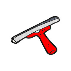 Obraz premium cartoon window cleaner