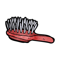 cartoon hairbrush