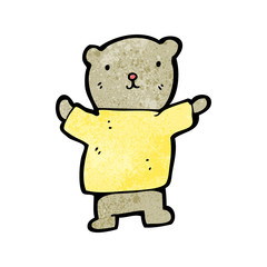 cartoon little teddy bear