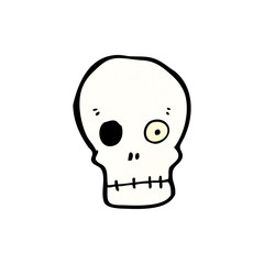 cartoon skull