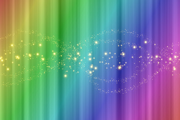 Colorful rainbow background with vertical stripes and sparks effect
