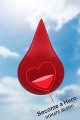 Fototapeta premium Composite image of blood donation