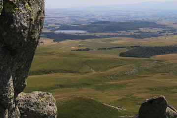 lac chauvet vu du sommet des 3 filles, Auvergne