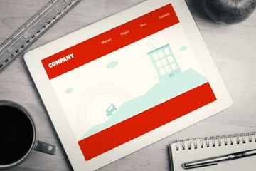 Composite image of homepage