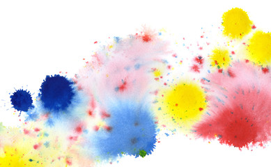 colored paint splatters