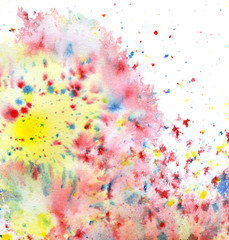 colored paint splatters
