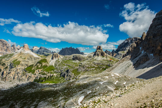 Tre Cime di Lavaredo. Dolomites alps. Italy