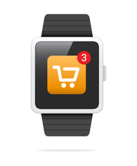 Smart Watch Shopping Notification Icon