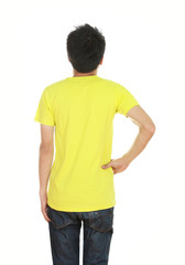 Fototapeta premium man with blank t-shirt