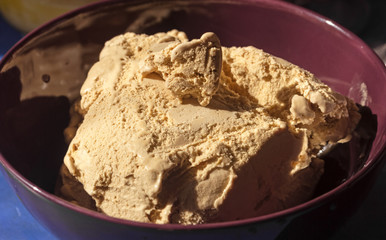 Ice cream creme brulee