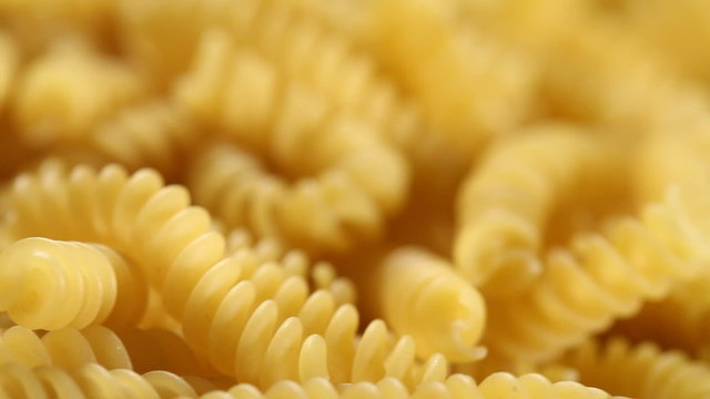 Delicious italian fusilli/ spirelli pasta rotation