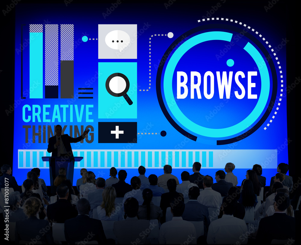 Aufkleber browse internet network software website concept